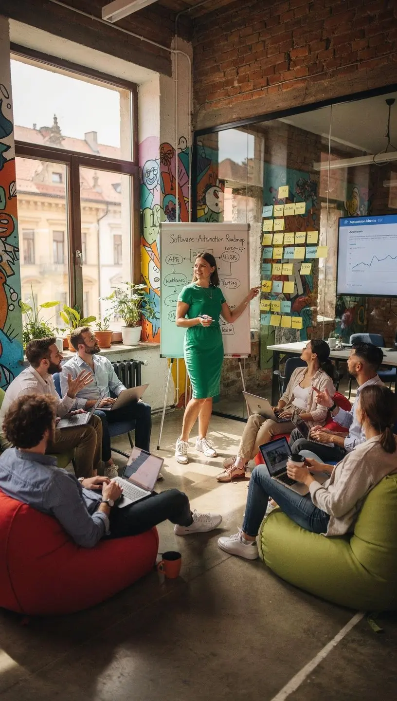 Průvodce integrací automatizačních nástrojů do pracovních postupů.